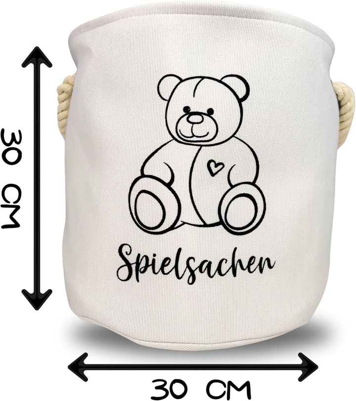 Spielzeugkorb 30cm x 30cm | Designed in Germany | Aufbewahrungskorb Kinder | Spielzeug Aufbewahrung