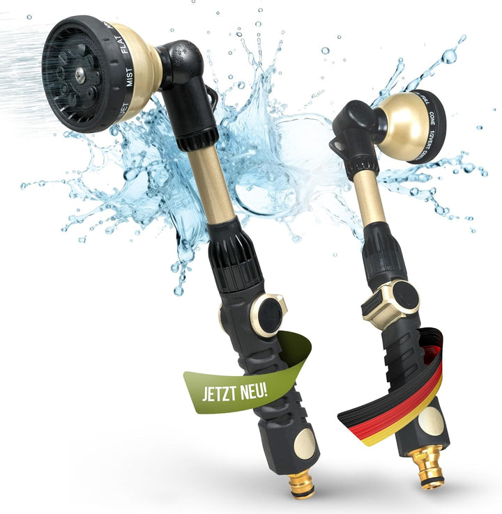 rainfactory Giessstab für Garten [10 Sprühmodi] Wasser-Brausestab, langer Aluminium Comfort-Stab | G