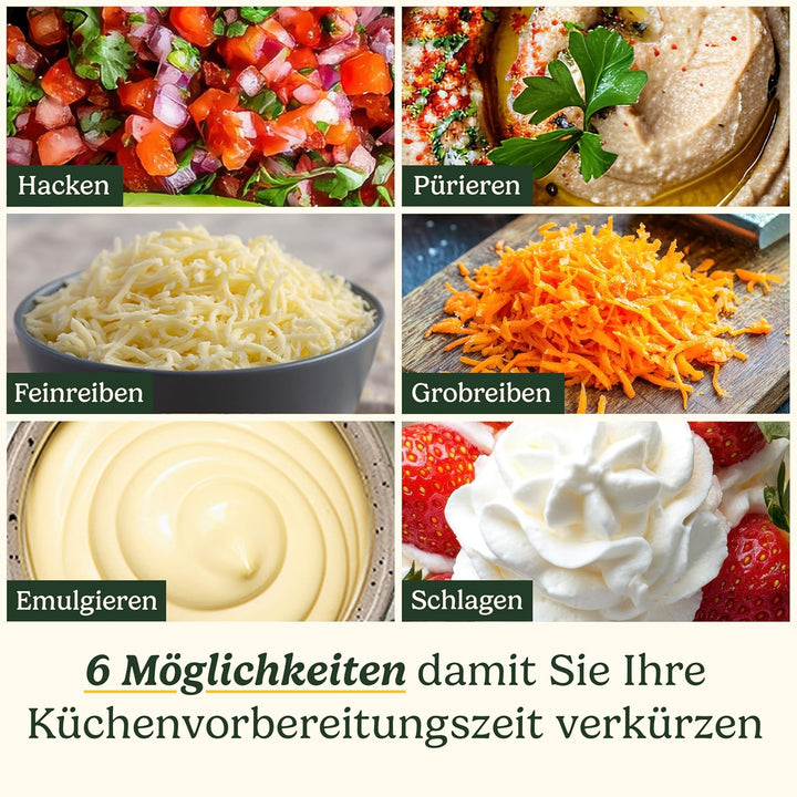 Cuisinart FlexPrep® 1,1L Küchenmaschine | All-in-One: Hacken, Raspeln, Pürieren, Schlagen | Edelstah