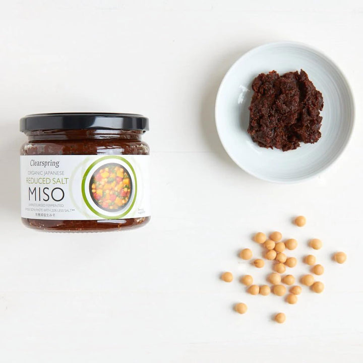 Clearspring Japanisches Bio-Salz, nicht pasteurisiert, Miso-Glas, 270 g