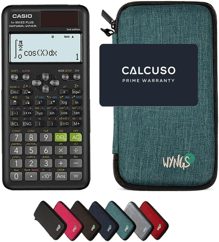 CALCUSO Sparpaket: Casio FX-991ES Plus 2nd Edition technisch-wissenschaftlicher Taschenrechner + WYN