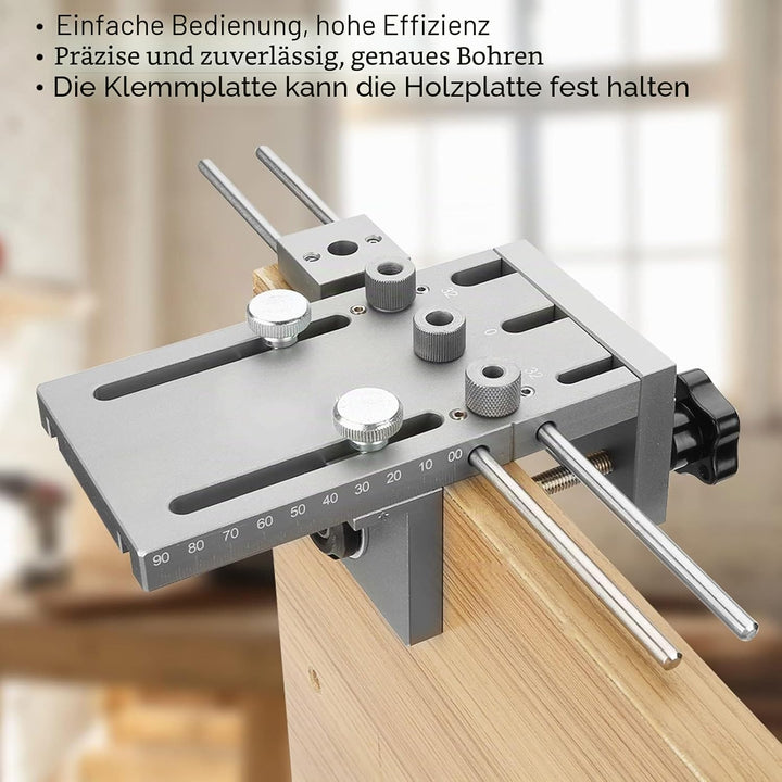 Fafeicy 3 in 1 Bohrführer Ortungssatz, für Dübelbohrer, 6/8/10/15 mm Holzbearbeitung selbstzentriere