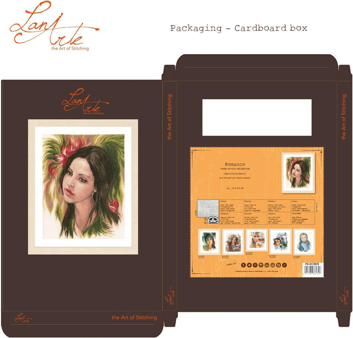 Lanarte PN-0172879 Kreuzstichset Bewitching Youth, Zahlmuster Zählmusterpackung, Baumwolle, mehrfarb
