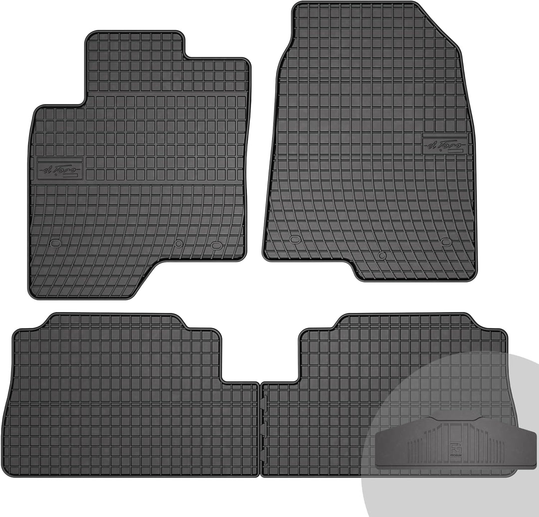 FROGUM EL Toro Gummimatten Ganzjähriges-Set von Autofussmatte Auto Fussmatten für Chevrolet Captiva