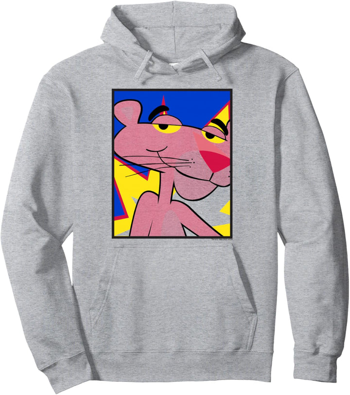 The Pink Panther Comic Style Portrait Pullover Hoodie
