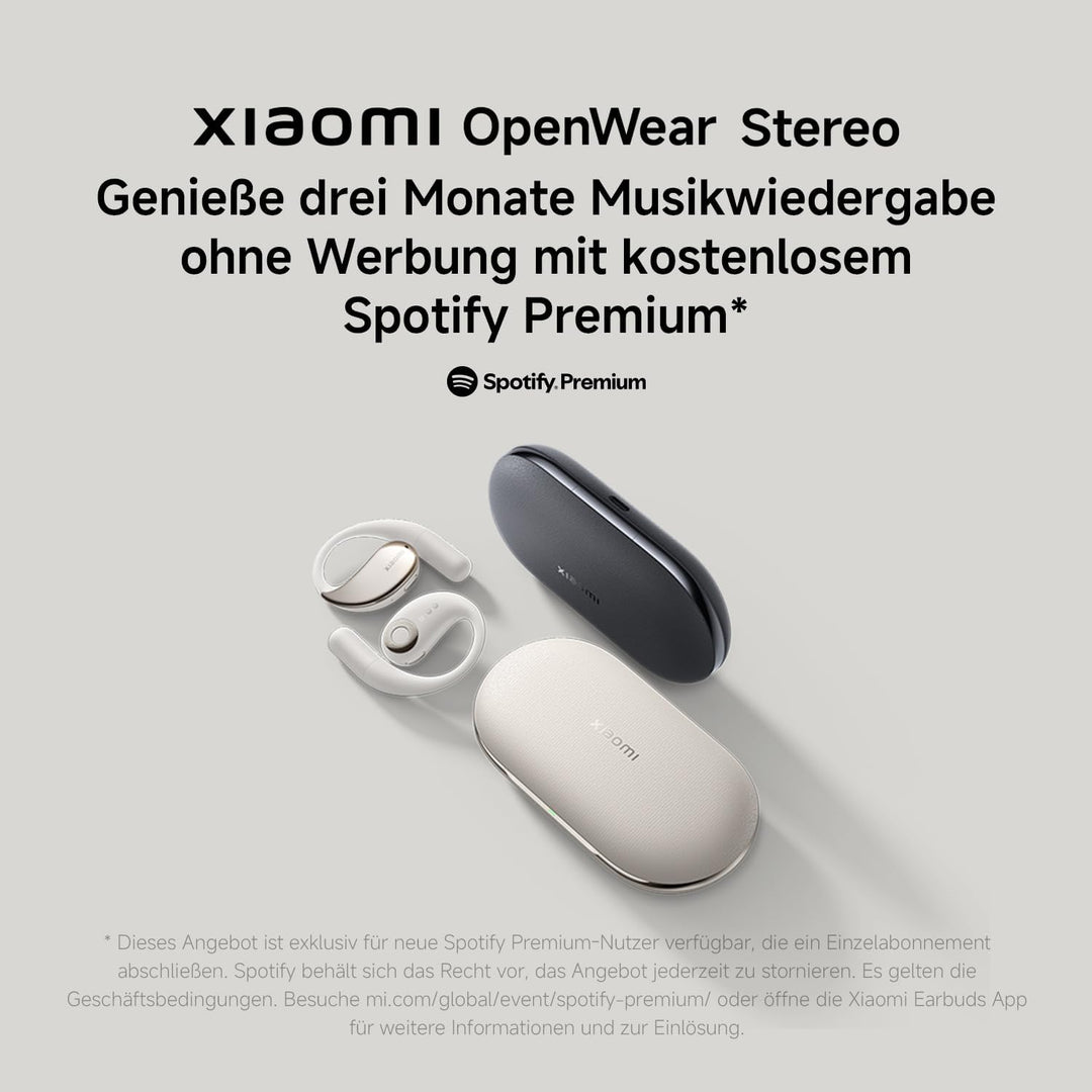 Xiaomi OpenWear Stereo - Leichter Bluetooth Open Ear Kopfhörer für den ganzen Tag mit 7.5 + 38.5 Stu