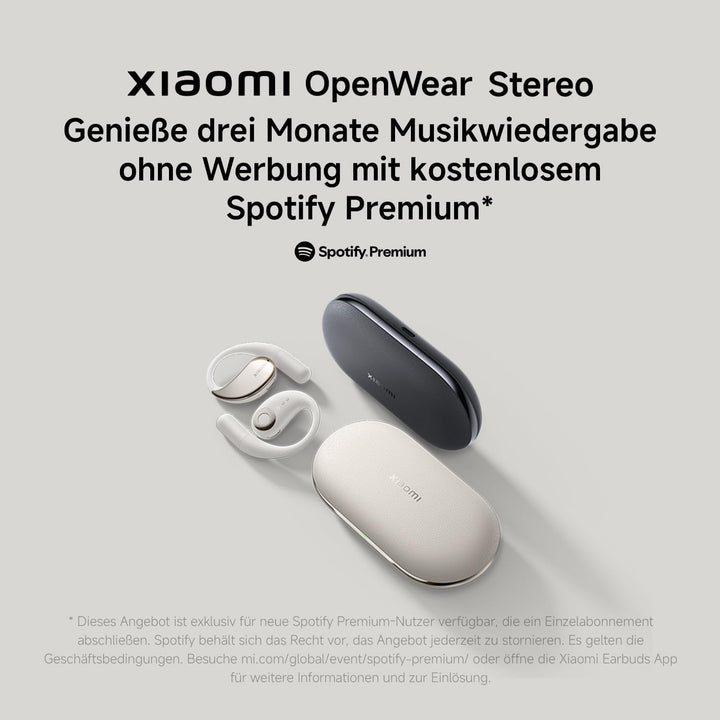 Xiaomi OpenWear Stereo - Leichter Bluetooth Open Ear Kopfhörer für den ganzen Tag mit 7.5 + 38.5 Stu