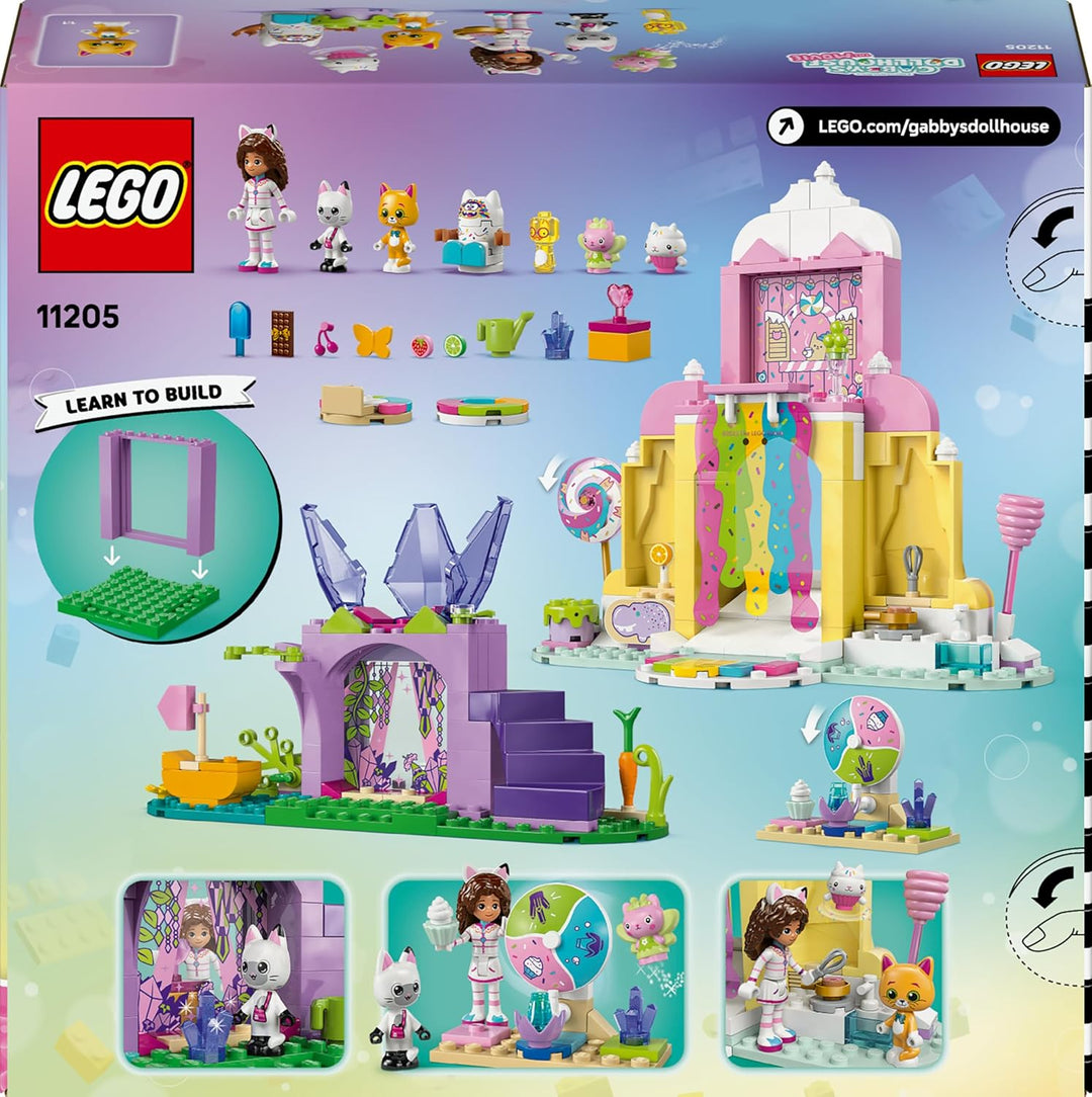 LEGO Gabbys Puppenhaus - Zuckerguss-Gebirge und Kätzchen-Garten - Spielset mit Minifigur, Panda Pföt