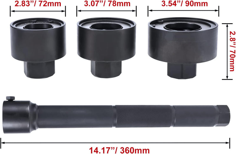 BOOMSTART Spurstangengelenk Werkzeug, 30-35 35-40 40-45mm Innere Spurstangen Werkzeug, Kugelgelenk A