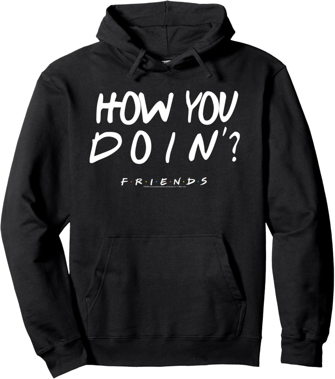 Friends How You Doin? White Pullover Hoodie