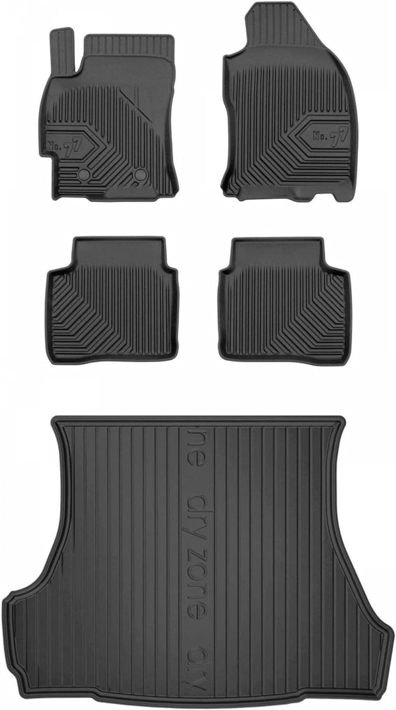 Satz Fussmatten und Gummimatte für Ford Mondeo III 2000-2007