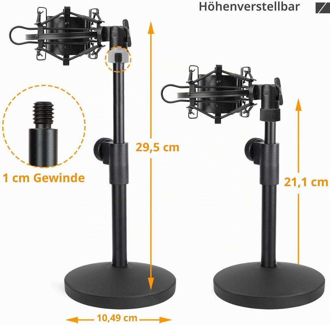 AT2020 Mikrofonständer mit Shock Mount für Audio Technica AT2020V AT2020USB+ AT2035 ATR2500X Kondens