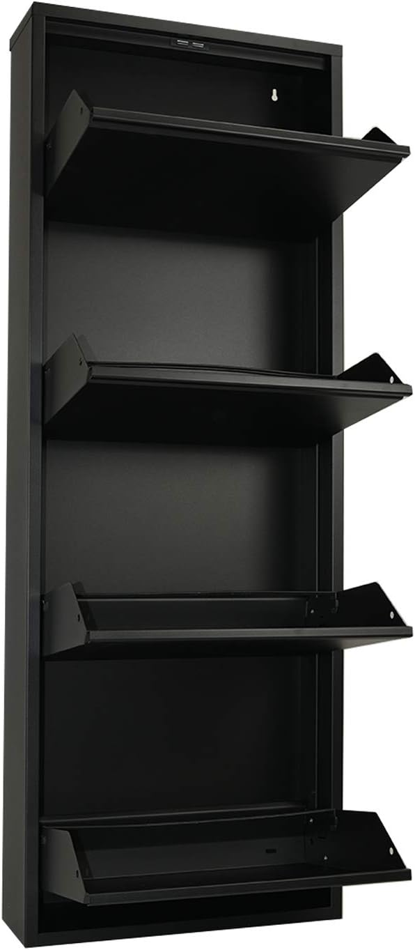 Betten-ABC Amelie – Moderner Schuhschrank, Platzsparend & Robust, Pflegeleichtes Metall, Kratzfest,