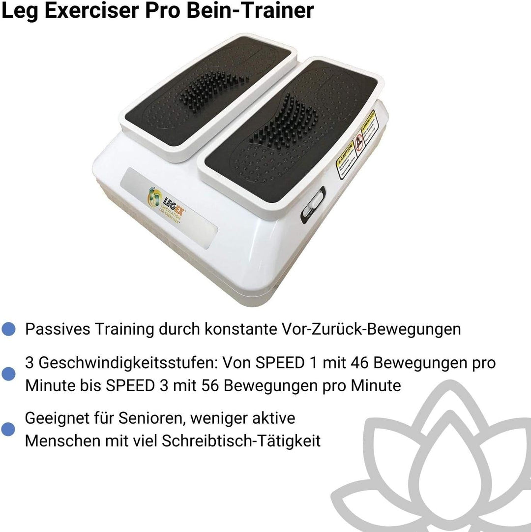 Bioenergiser Leg Exerciser Pro: Passives Bewegungstraining für Jung & Alt. 3 Stufen, inkl. Fernbedie