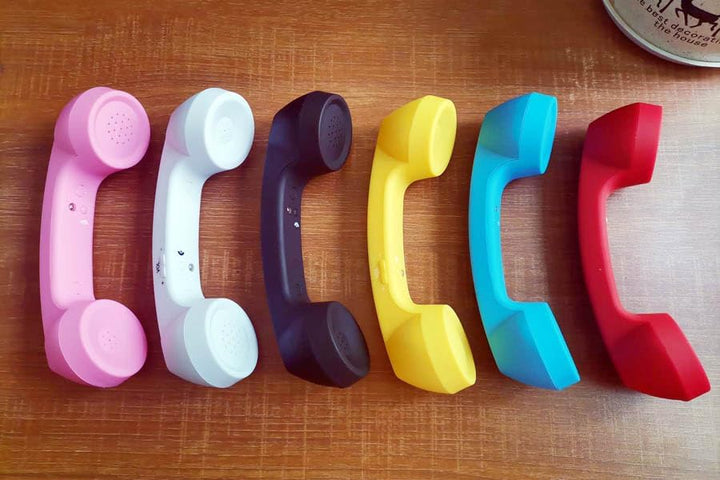 kabellose Retro-Telefonhörer Kopfhörer Bluetooth für EIN Handy mit bequemem Anruf,rosa, Rosa
