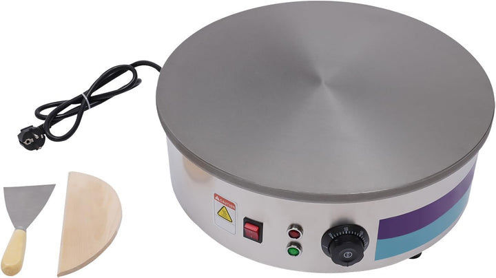 Crepes Maker Crepes Platte,Elektrische Crepe Maker, Crepe Maker mit Spreader &amp; Spatula,17,7 Zoll,3 k