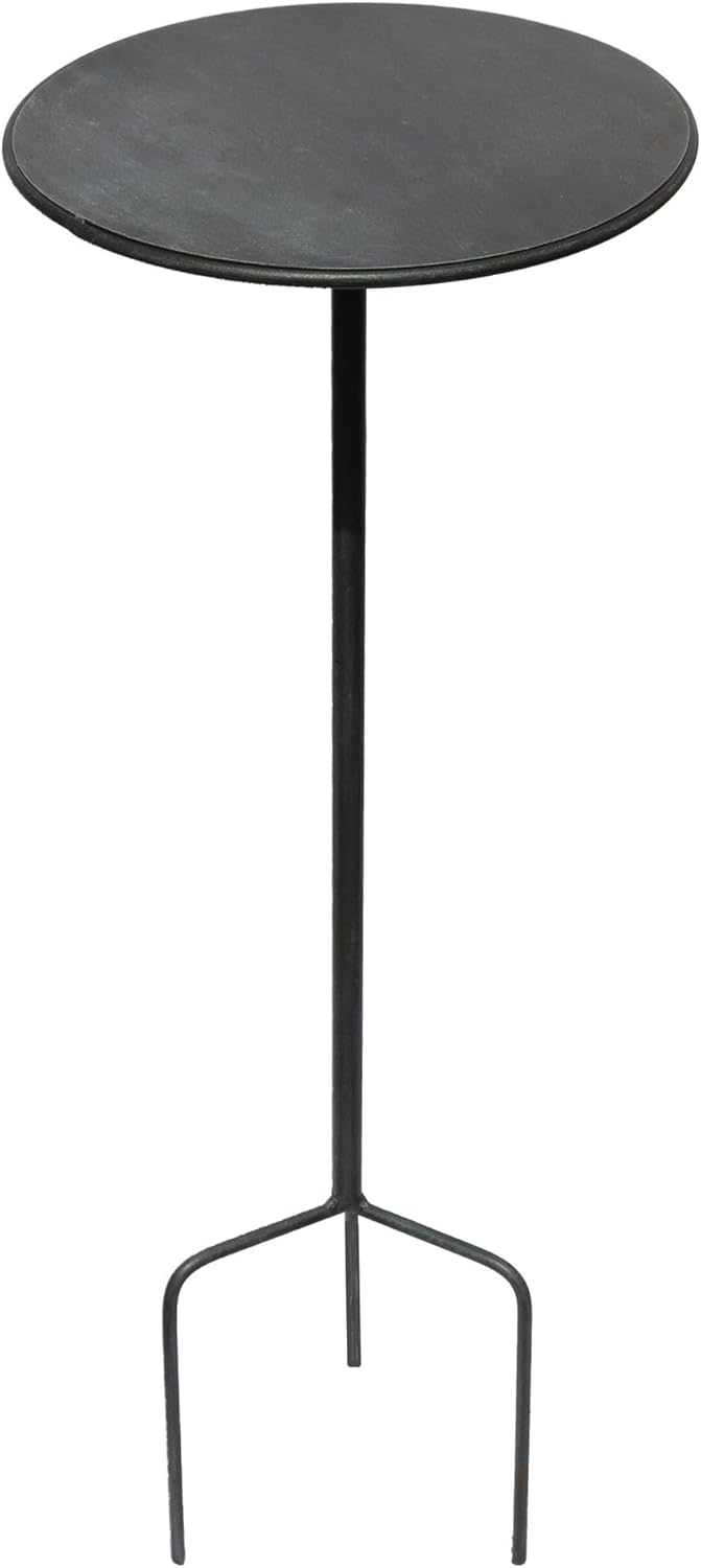 Bornhöft Gartenstecker Tisch Stecktisch für den Rasen Garten Gartenstecktisch Dekotisch Metall Rost