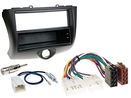 1 Din Radio Einbauset Blende Radioanschlusskabel Antennenadapter für Toyota Yaris Verso P1 Facelift