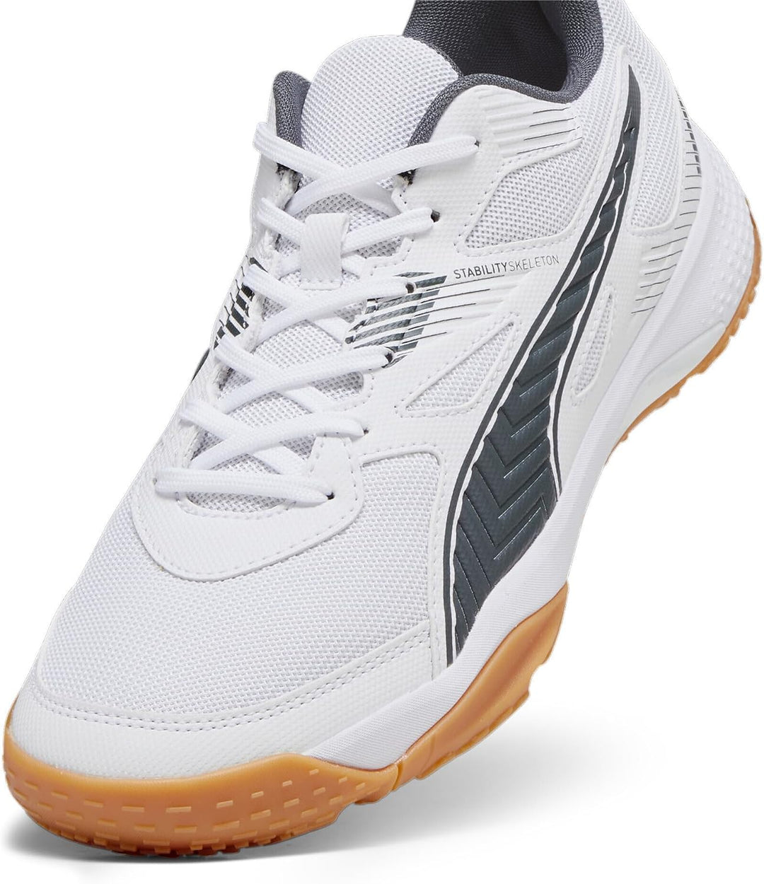 PUMA Herren Solarflash Ii Indoor Court Shoe 46 EU Puma White Shadow Gray Gum, 46 EU Puma White Shado