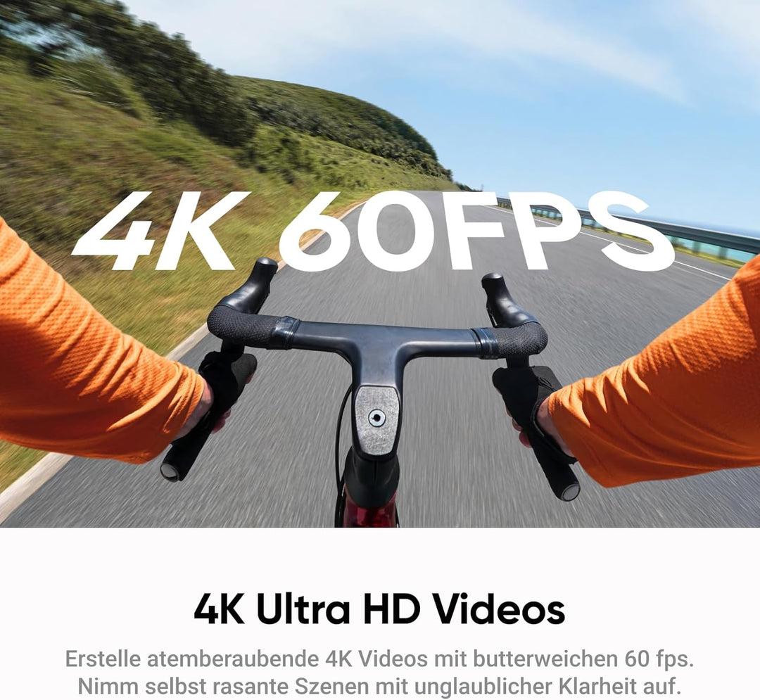 Insta360 GO Ultra Vlogger-Bundle Polarweiss- freihändige 4K Mini-Cam, leicht &amp; mobil, top bei wenig