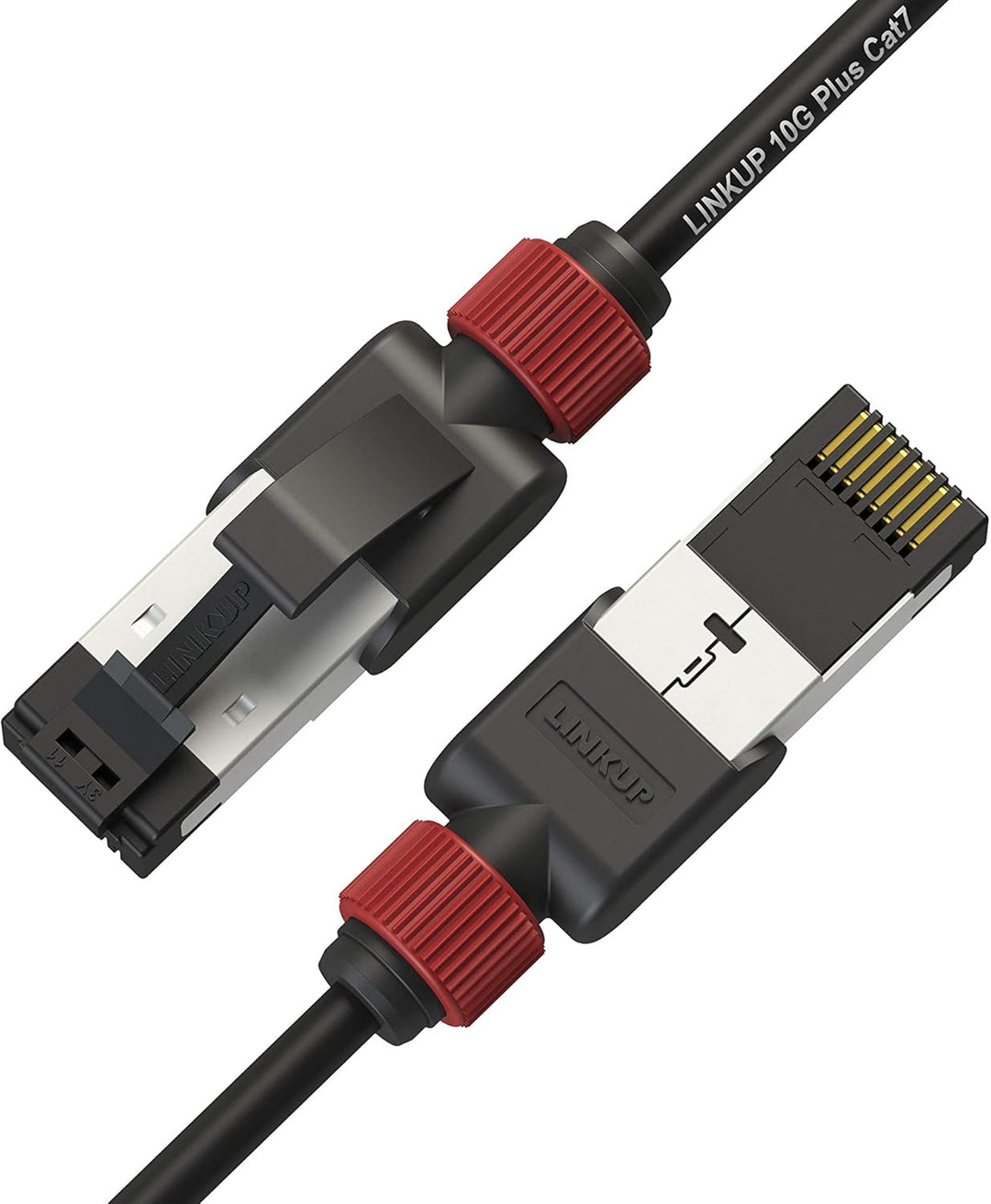 LINKUP - Getestet mit Versiv┃Cat7 Ethernet Patchkabel - 30cm (12er Pack) 10G Doppelt geschirmt RJ45