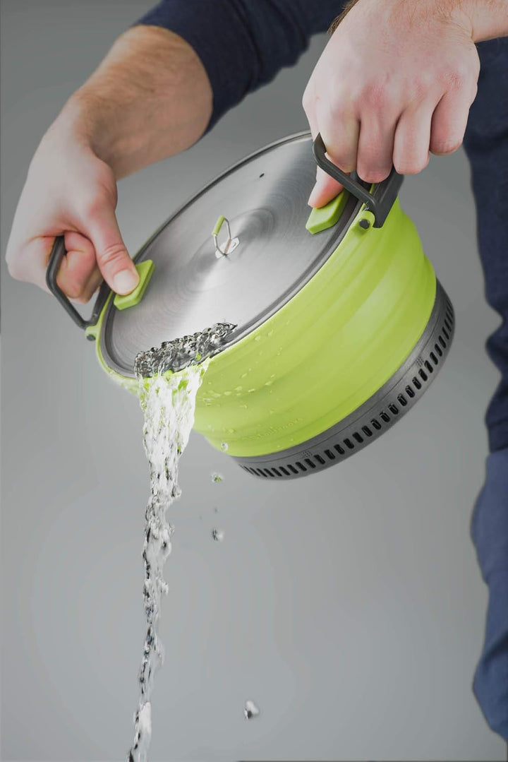 GSI Outdoors Auspuff Set mit Fry Pan Topf, Grün, Talla única