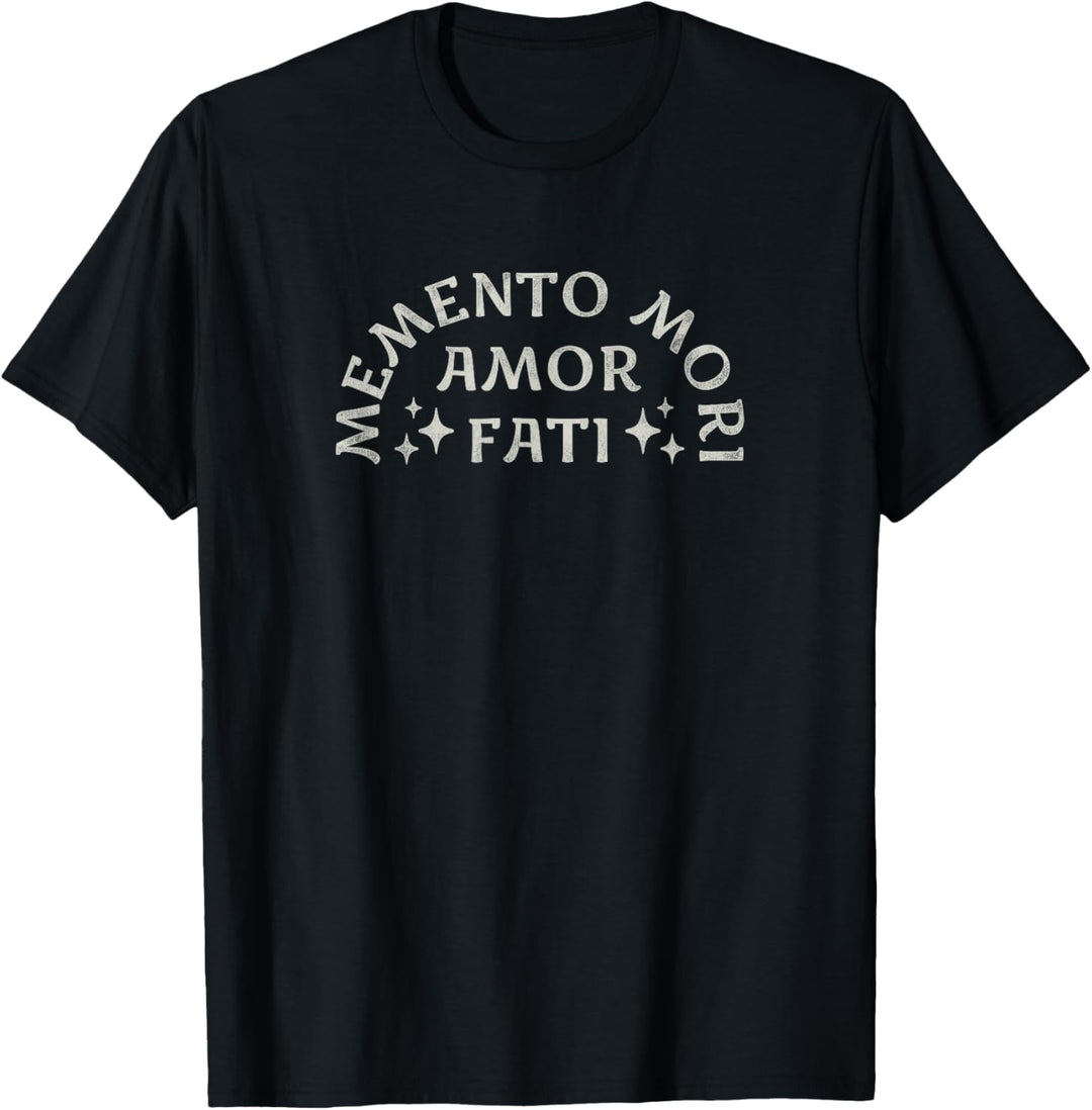 Stoisches Zitat | Amor Fati | Memento Mori | Sterne Grafik T-Shirt