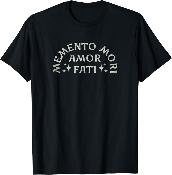 Stoisches Zitat | Amor Fati | Memento Mori | Sterne Grafik T-Shirt