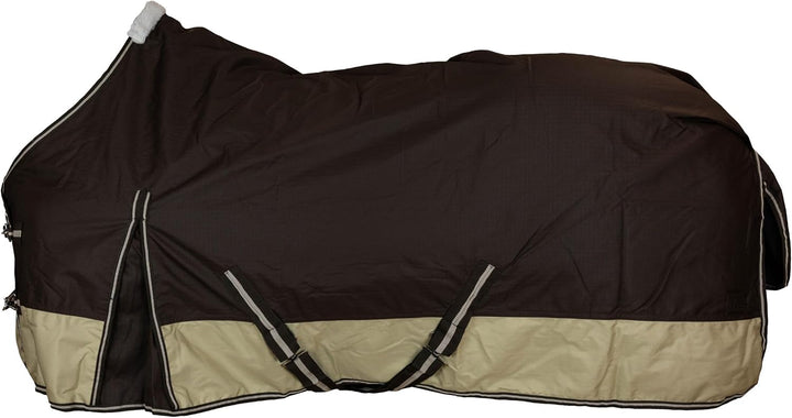 RL24 - Weidedecke Polarfleecefutter 600D Basicline Braun/Beige 85cm, Braun/Beige 85cm