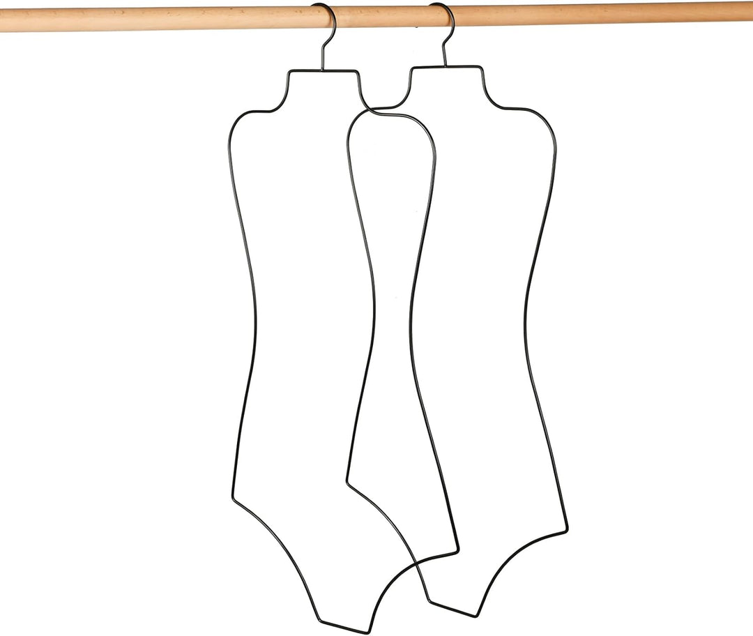 Bikini Badeanzug Aufhänger Draht Körperform Display Unterwäsche hänger 10 PCS (Schwarz), Schwarz