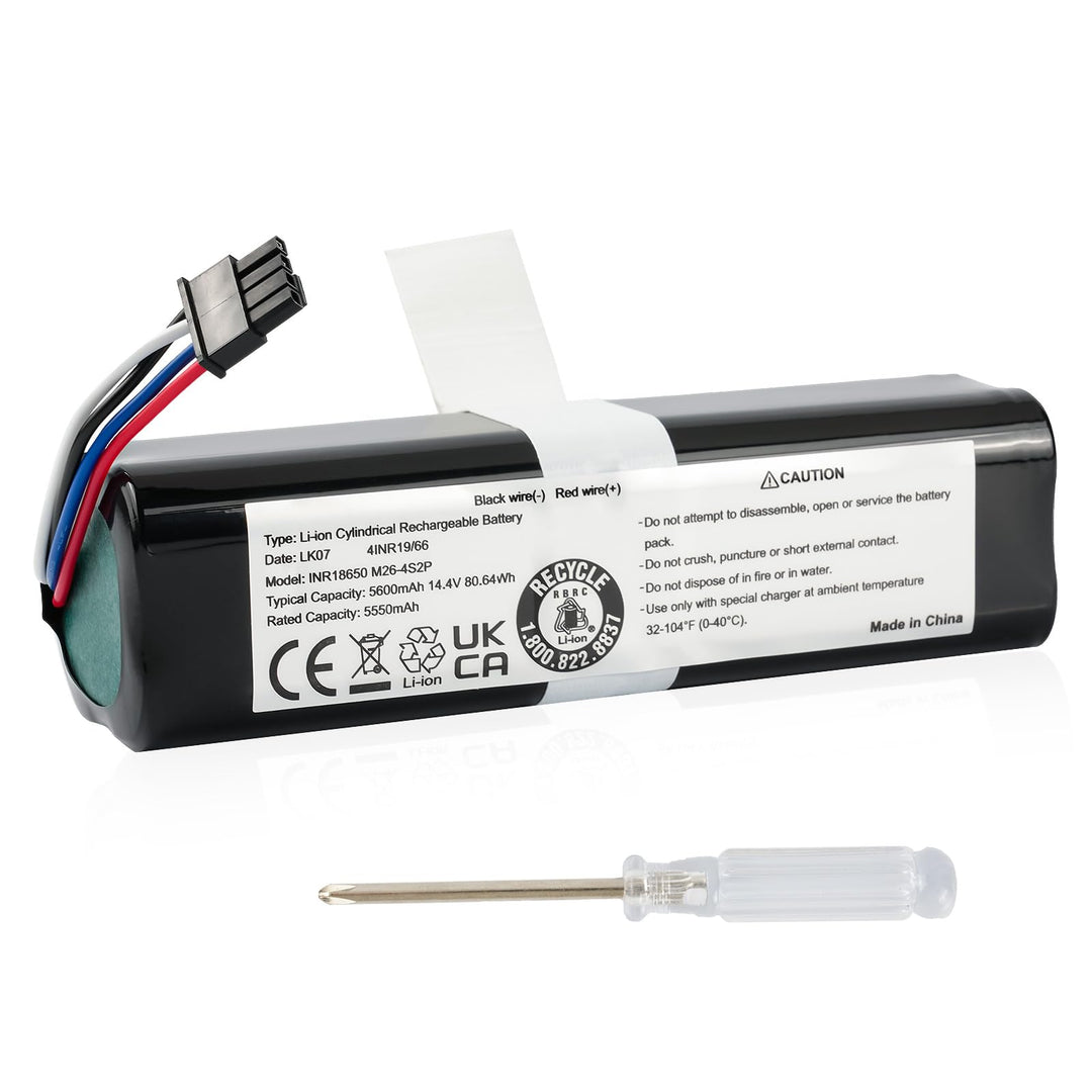 14,4 V 5600 mAh Li-Ion Akku Kompatibel mit Eufy Robovac L70 Hybrid, T2190, T2190G21, 360 S9, X90, X9