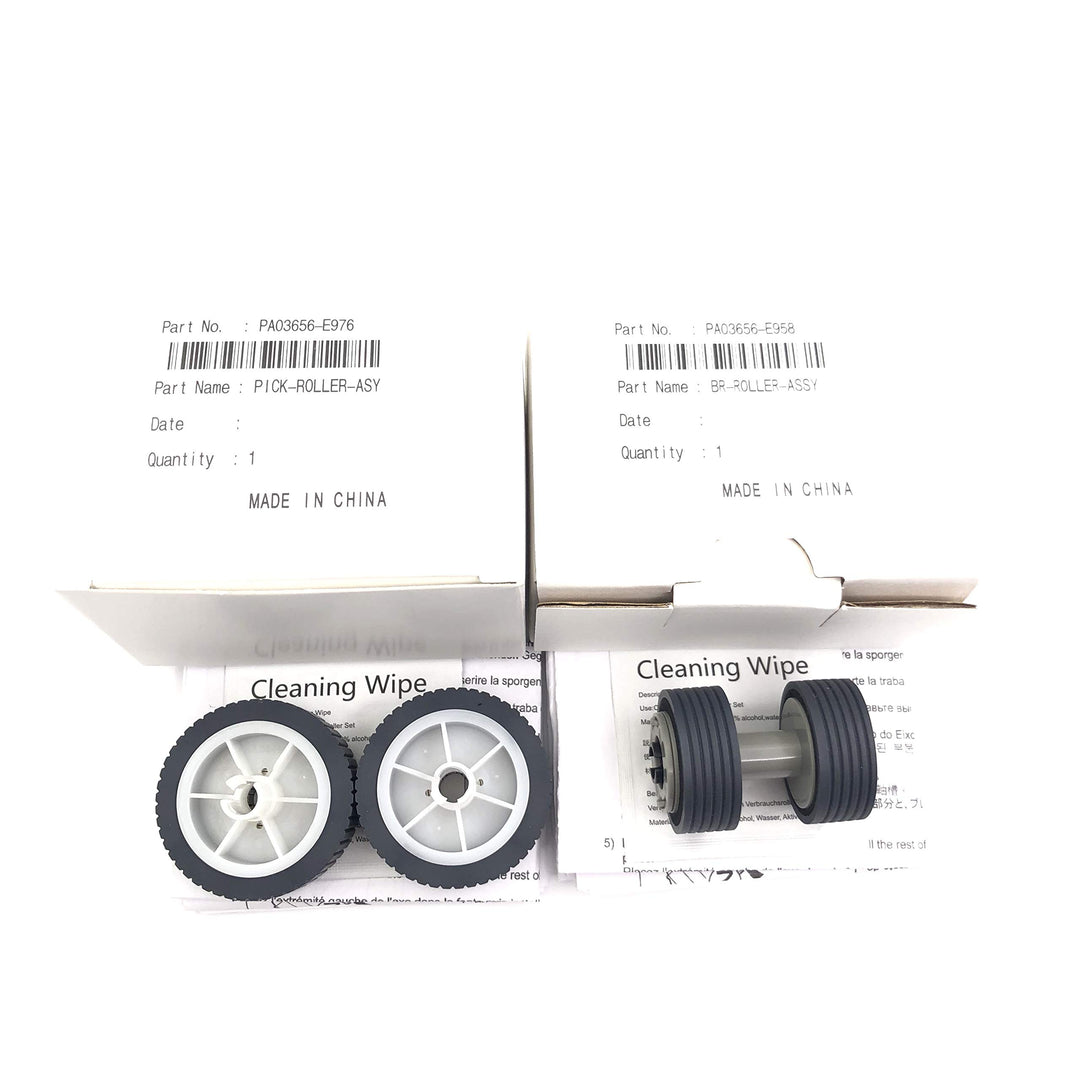 OKLILI PA03656-0001 PA03656-E958 PA03656-E976 Bremsrolle Pickup Roller Set kompatibel mit Fujitsu Sc