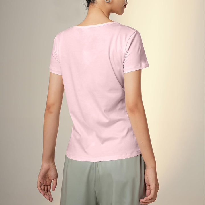 LiKing Damen T-Shirt Baumwolle Kurzarm Basic Sommer Rundhals T-Shirts Oberteile Top Bluse 1/3er Pack