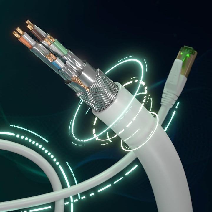 KabelDirekt – Cat 7 Netzwerkkabel, bruchfest – 12,5m – 10 Gigabit LAN Kabel & Ethernet Kabel, erhält