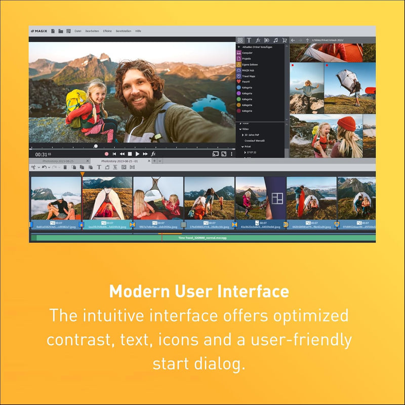 MAGIX Photostory deluxe 2025 - Erinnerungen in Bewegung | Bildbearbeitungsprogramm | Videobearbeitun