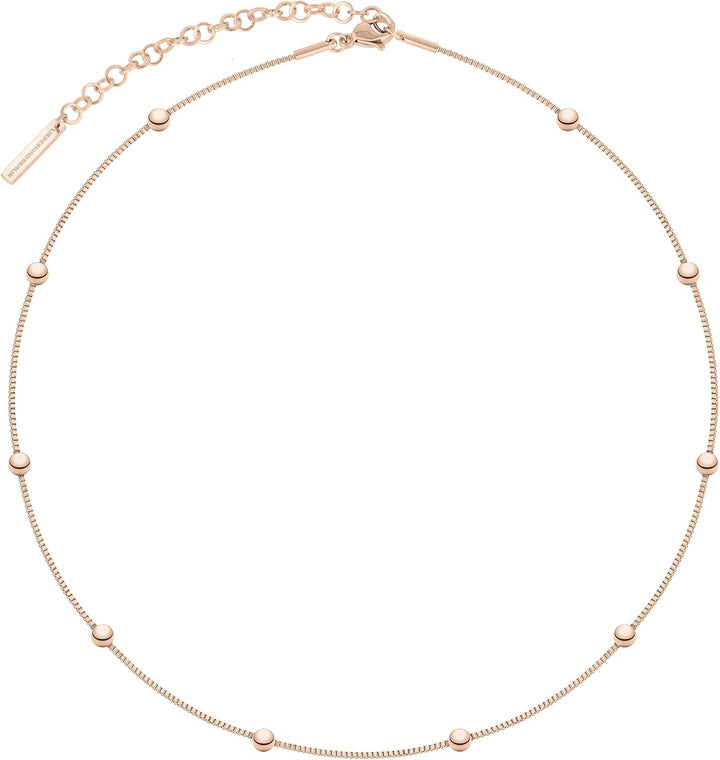 LIEBESKIND Halskette (Roségold, Edelstahl) Roségold Bundle mit Ohrringe LJ-0485-E-05, Roségold Bundl