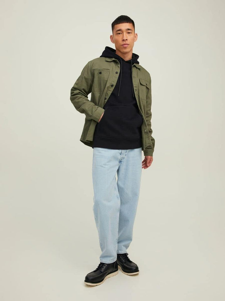 JACK & JONES Herren Jcoclassic Waffle Sweat Hood Noos Kapuzenpullover XS Schwarz, XS Schwarz