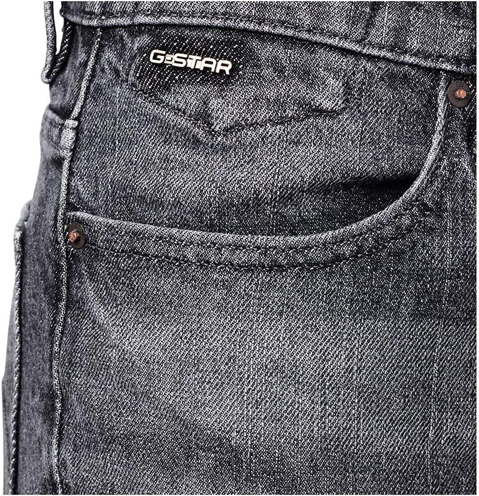 G-STAR Damen Janeh Ultra High Wasit Mom Ankle Straight Jeans, Schwarz (Faded Basalt C530-b155)