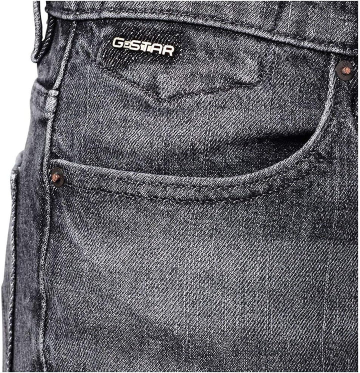 G-STAR Damen Janeh Ultra High Wasit Mom Ankle Straight Jeans, Schwarz (Faded Basalt C530-b155)