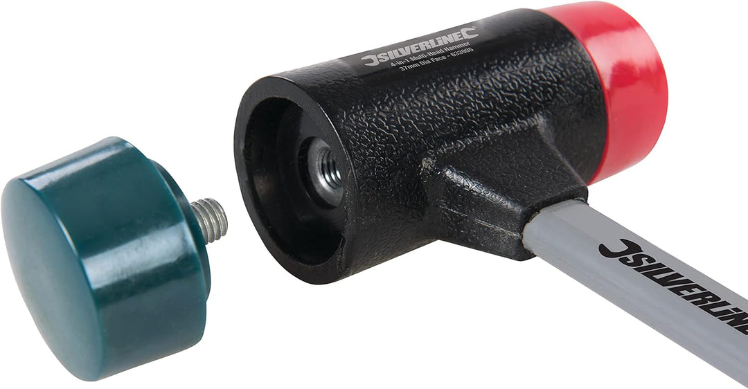 Silverline 633905 4-in-1 Multi-Head Ha mmer 37 mm Dia Face