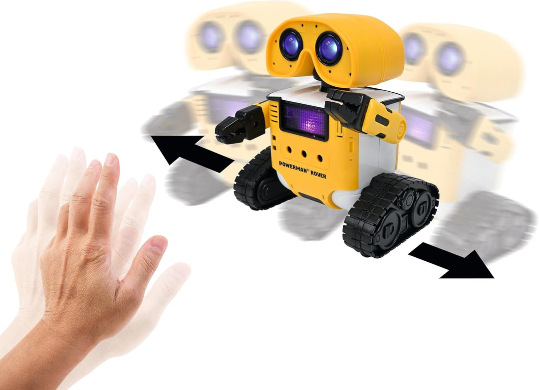 Lexibook Powerman Rover - Niedlicher Roboterbegleiter. Fernbedienung oder Gestensteuerung. Spielt Mu