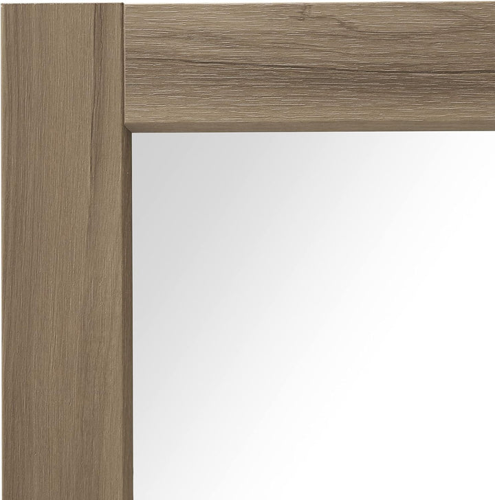 ARHome Quadratischer Wandspiegel, 60 x 60 cm, Rustikale Esche, Spiegel, Made in Italy Rustikale Esch