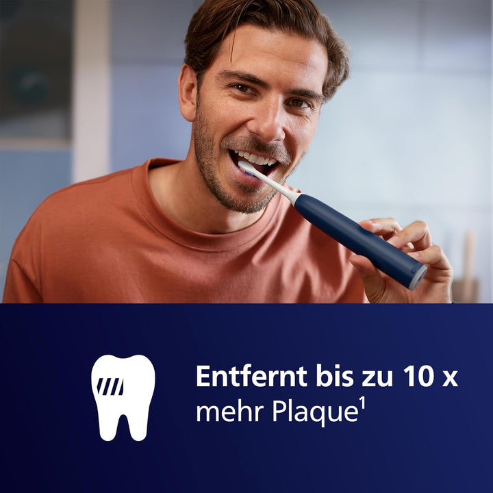 Philips Sonicare 6100 elektrische Zahnbürste, Schallzahnbürste mit 2 Putzmodi und 3 Intensitätsstufe
