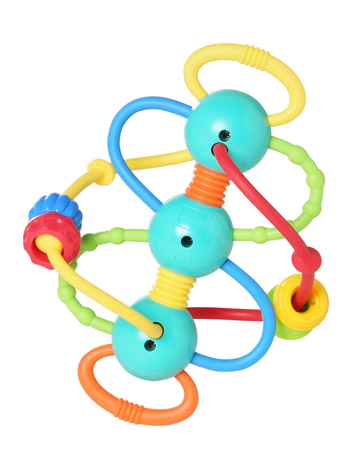 Vertbaudet Baby Rassel mit Kugeln Mehrfarbig