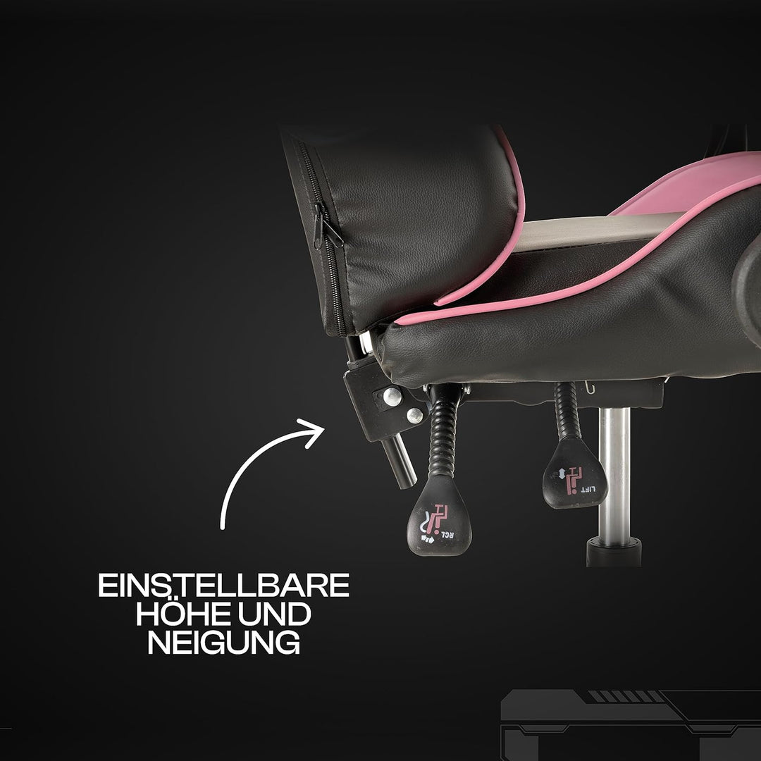 Baroni Home Gaming-Stuhl, ergonomischer Bürostuhl, gepolstert Gaming Sessel mit bequemer, Verstellba
