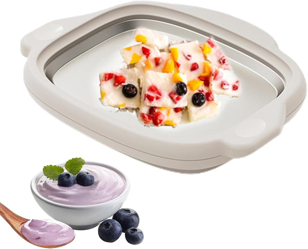 Eiscreme-Maschine, weiche Eismaschine – Lebensmittelqualität 304 Edelstahl, gerollte Eismaschine für
