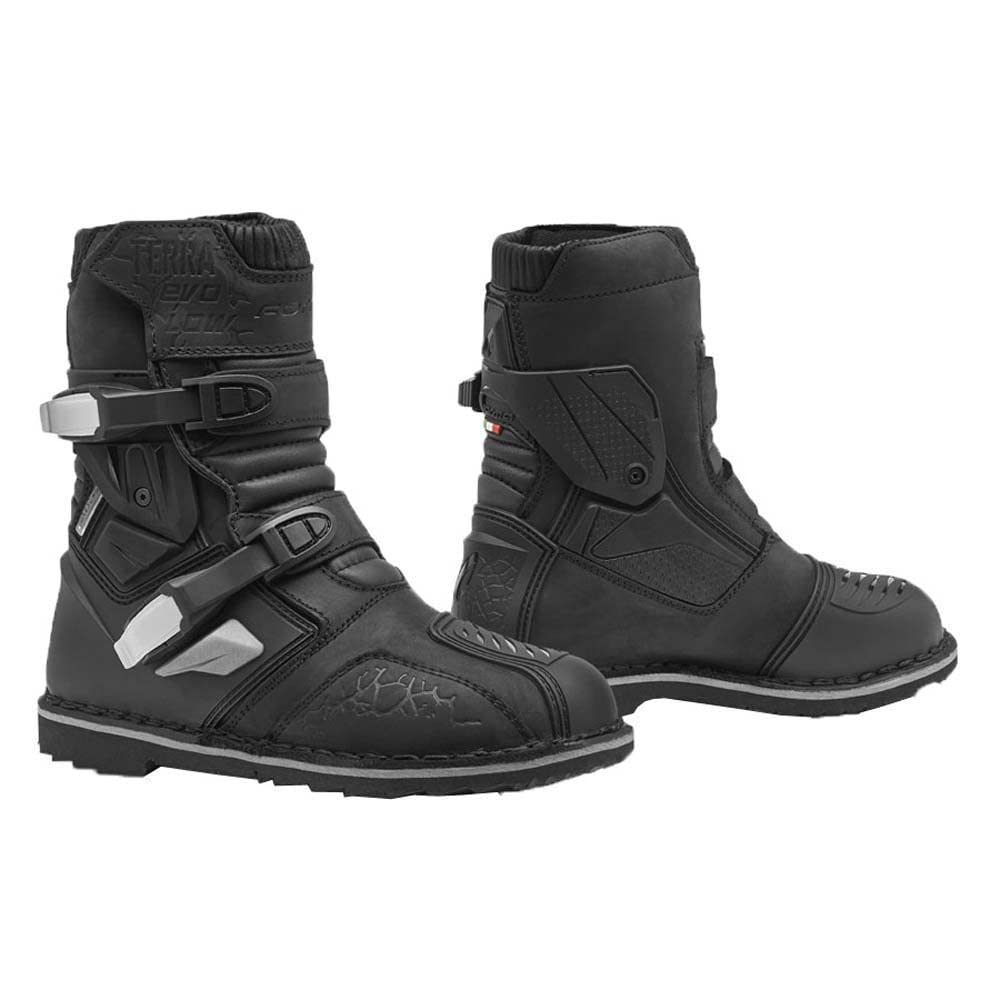 FORMA – Motorradstiefel – Terra Evo Low WP – 44 EU Schwarz, 44 EU Schwarz