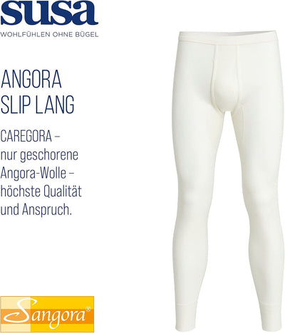 Susa Herren Thermounterwäsche - Unterteil Angora Unterhose (Lang) S8050080 M Wollweiss, M Wollweiss