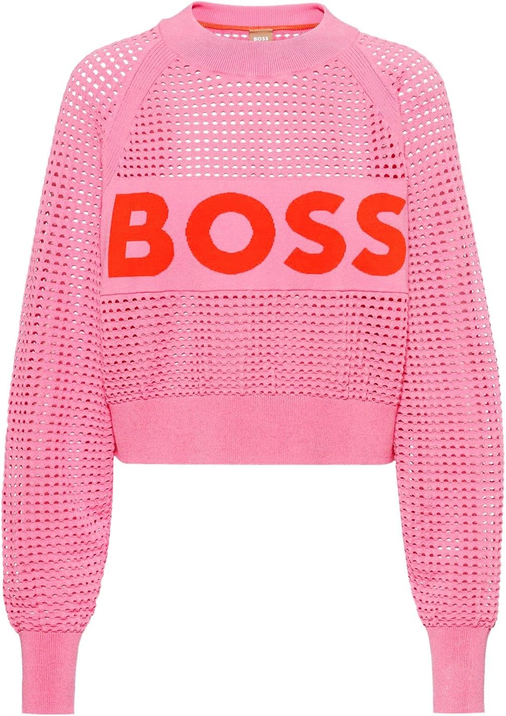BOSS Damen C_fenniki Knitted_Sweater, M Medium Pink668