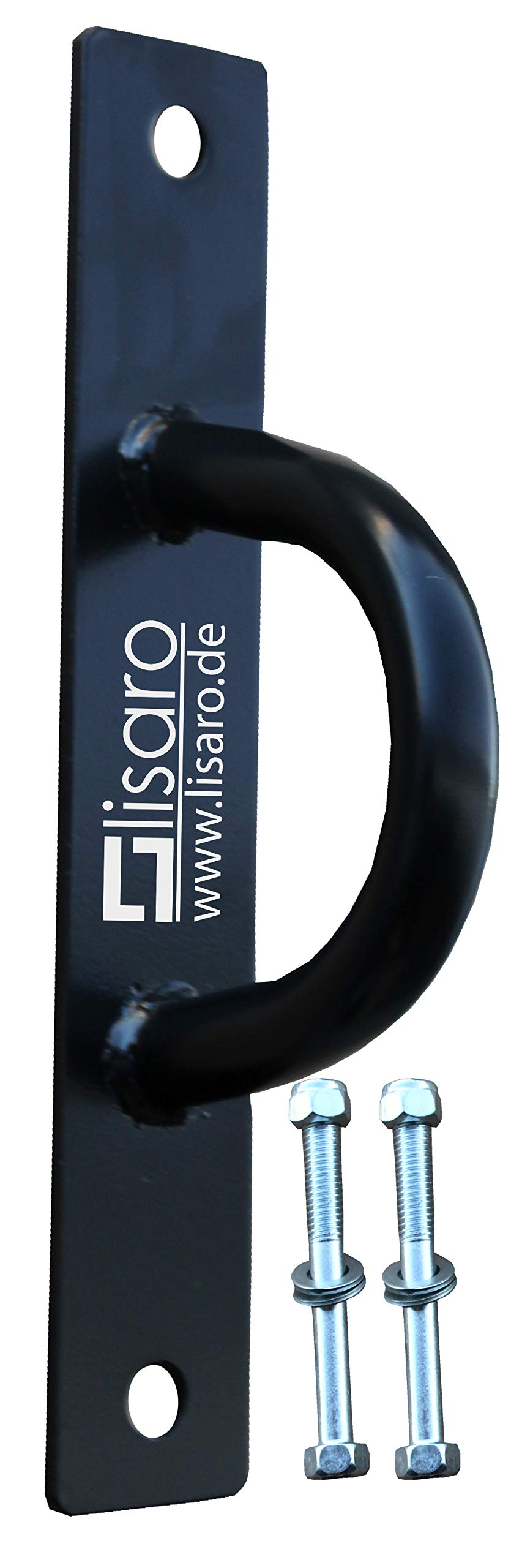 Lisaro Battlerope Halter mit 2 Schrauben, Wand-/Boden-Verankerung für Trainingsseil/Battle Rope, sch